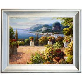 Mediterranean Scenic View Framed