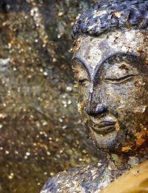 Glitter Stone Buddha Gallery Wrap