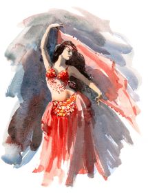 Belly Dancer Gallery Wrap