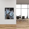 Zebra Blue Gallery Wrap