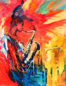 Sax Abstract Gallery Wrap