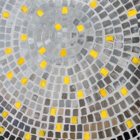 Abstract Gray Yellow Mosaic