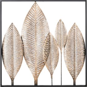 24" Iron Leaf Wall Art