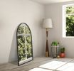 48 Inch Arch Iron Framed Mirror