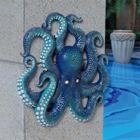 DEADLY BLUE OCTOPUS WALL SCULPTURE