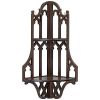 CANTERBURY CATHEDRAL GOTHIC WOODEN CORNER SHELF