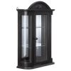 BLACK ROSEDALE HARDWOOD CURIO CABINET