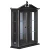 BLACK AMESBURY MANOR CURIO CABINET