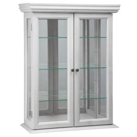 WHITE COUNTRY TUSCAN CURIO CABINET