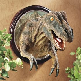 FRAMED T-REX SCALED DINOSAUR WALL TROPHY