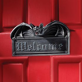 VAMPIRE BAT WELCOME PLAQUE