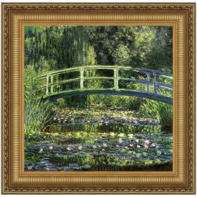 38X37.5 WATER LILIES & JAPANESE BRIDGE