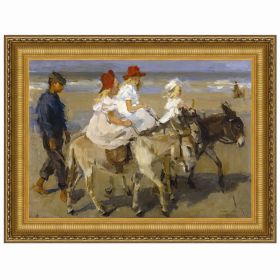 20X14 DONKEY RIDES ON THE BEACH 1901