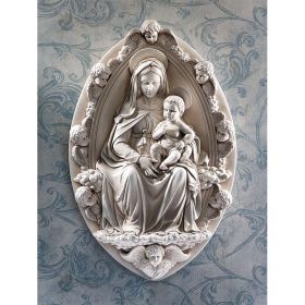 MADONNA AND CHILD PLAQUE BY ROSSELLINO