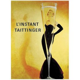 UNFRAMED SMALL TAITTINGER OFF LINEN