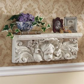 CATHEDRAL CHERUB WALL SHELF