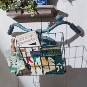 BICYCLE BASKET WALL PLANTER