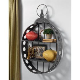 POCKET WATCH METAL WALL CURIO SHELVES