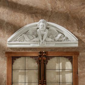 CHERUBS GRANDE WELCOME PEDIMENT