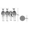 STATIC STRIPES ZEBRA FRIEZE