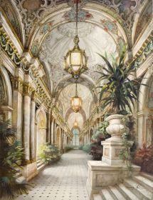 Palace Interior Gallery Wrap 08 (Color: Multi-Colored)